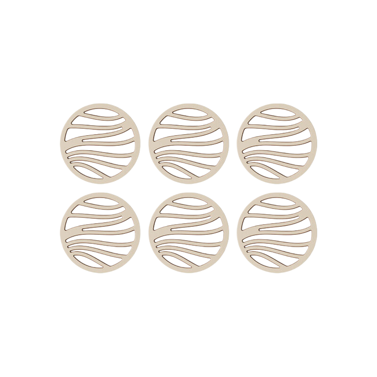 6 pieces of double-layer bowl and dish anti slip circular insulation pad (without bracket) - Magdasmall
