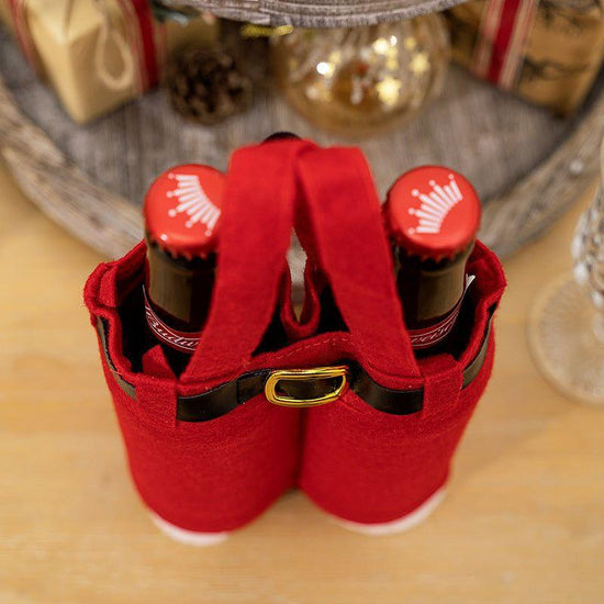 6pcs Big one Christmas Decoration Supplies, Christmas Pants, Gift Bags, Small Pants Candy Bags, Tote Bags, Wine Bottle Sets, Coke Bags - Magdasmall
