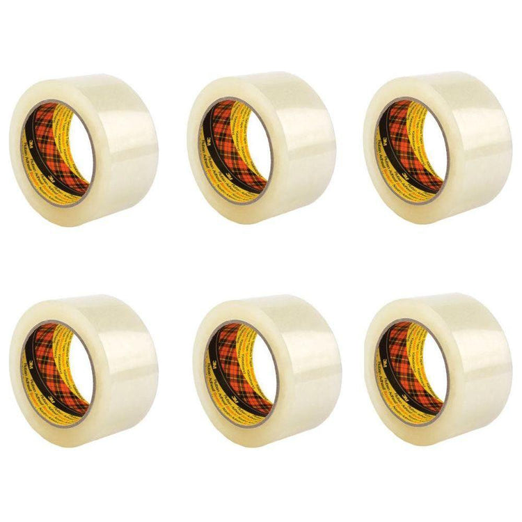 6x 3M Scotch Clear Packaging 370 Tape 48mmx75m Strong Packing Moving Adhesive - Magdasmall