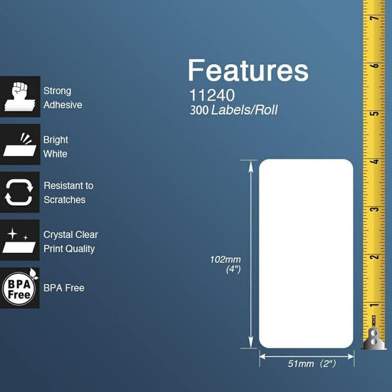 6x DK11240 DK 11240 Thermal Labels For Brother QL500 QL 560 570 580N 1060N ETC - Magdasmall