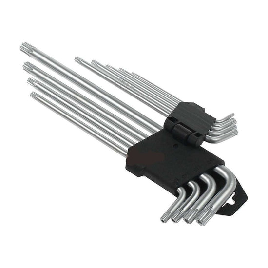 9 Pcs Torx Star Long Allen Key Set T10 T15 T20 T25 T27 T30 T40 T45 T50