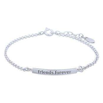 925 Silver "Friends Forever" Bracelet