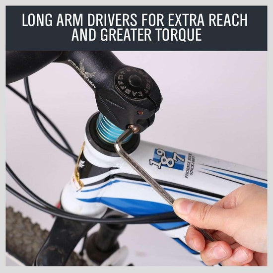 9pcs LONG Arm Allen Keys Set Metric Ball End Driver Hex Allan Allen Kit - Magdasmall