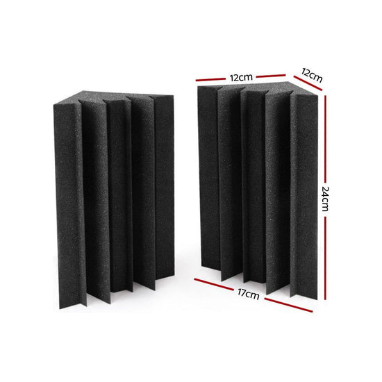 Alpha Acoustic Foam 20pcs Corner Bass Trap Sound Absorption Proofing Treatment