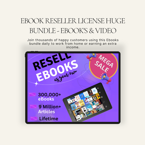 EBOOK RESELLER LICENSE HUGE BUNDLE - EBOOK&
