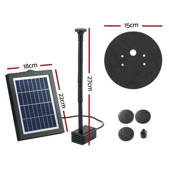 Gardeon Solar Pond Pump Water Fountain Submersible Floating Bird Bath 190L/H