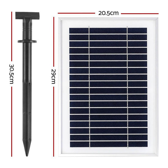 Gardeon Solar Pond Pump Submersible Water Fountain with Battery Kit LED Lights 4.3FT