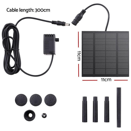 Gardeon Solar Pond Pump Submersible Water Fountain Kit 2.6FT