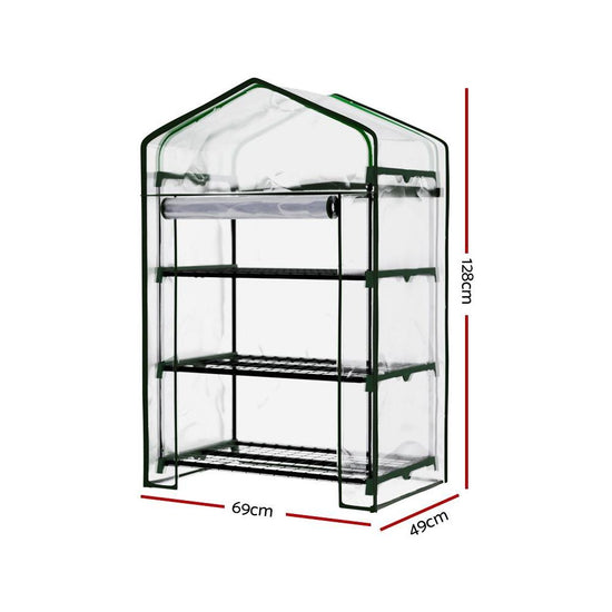 Greenfingers Greenhouse 3 Tiers Mini Green House Garden Bed Planter Box 1.28x0.7x0.5M