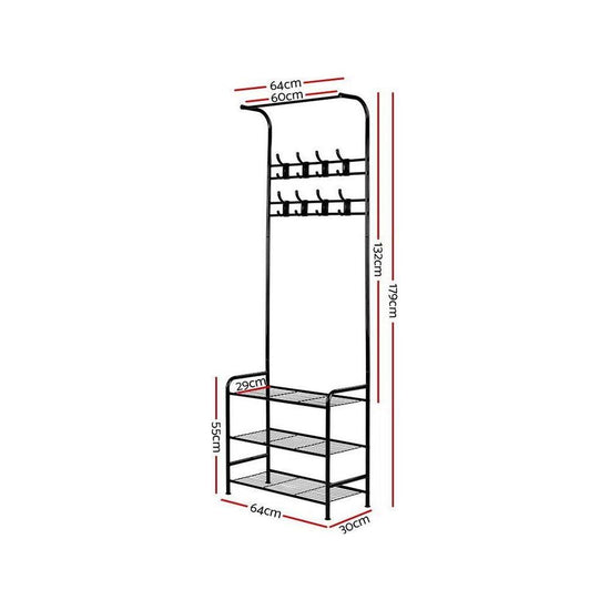 Artiss Clothes Rack Coat Stand 179cm Hanger Rail Closet