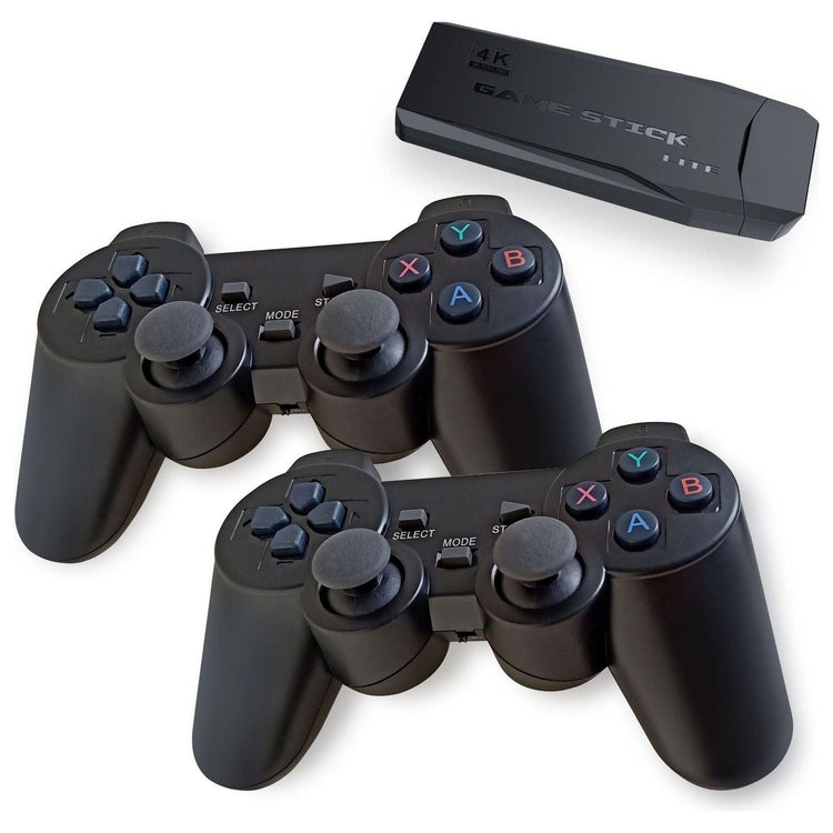 (M8 32G Built-in 10000+Games) 4K Wireless Retro HDMI Video Game Console with Dual Controllers - Supports Multiple Emulators - Magdasmall