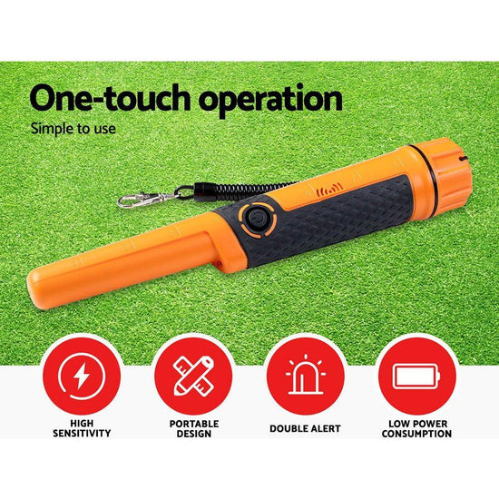 Metal Detector 40MM Sensitive Handheld Pinpointer Waterproof Automatic Hunter Orange