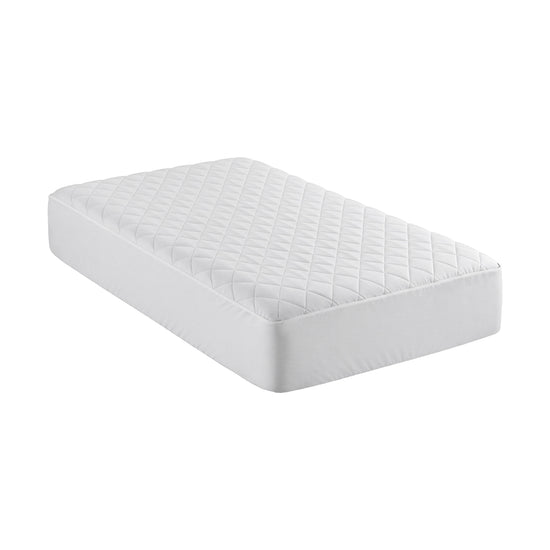 Giselle Waterproof Mattress Protector 100% Cotton Quilted Fitted Cover Single
