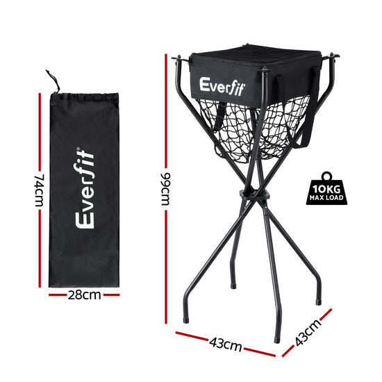 Everfit Portable Ball Cart Foldable Pickleball Tennis Baseball Softball