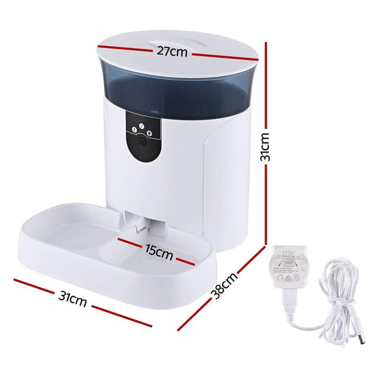 i.Pet Automatic Pet Feeder Dog Cat Camera Wifi Smart Food Dispenser Timer 7L APP
