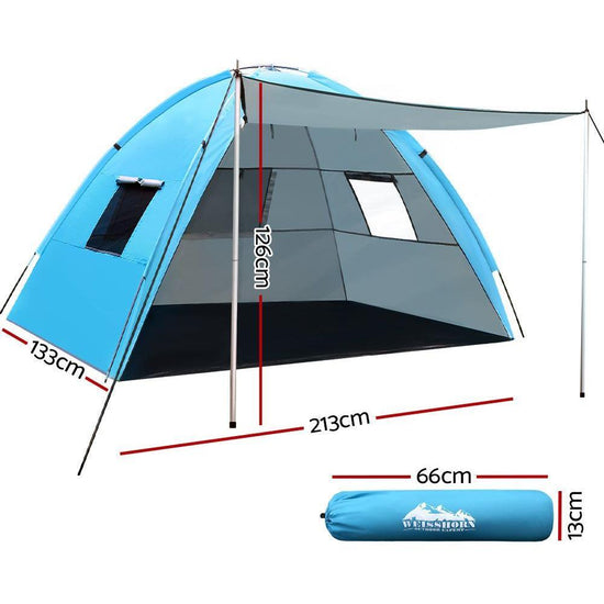 Weisshorn Camping Tent Beach Portable Hiking Sun Shade Shelter Fishing 4 Person