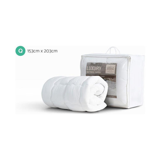 Giselle Bedding Mattress Topper Pillowtop - Queen