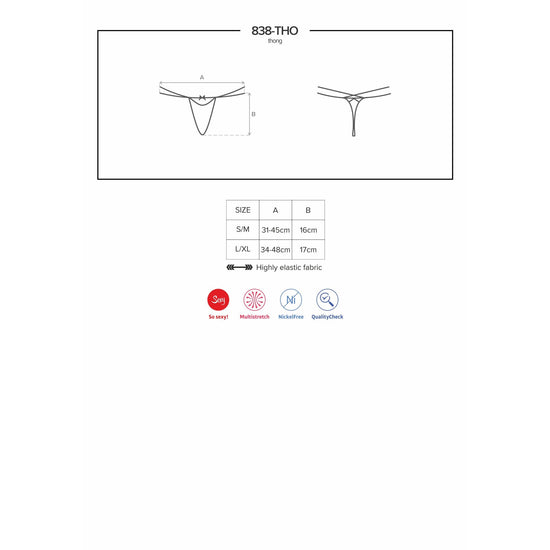 Obsessive Thong 838 Red