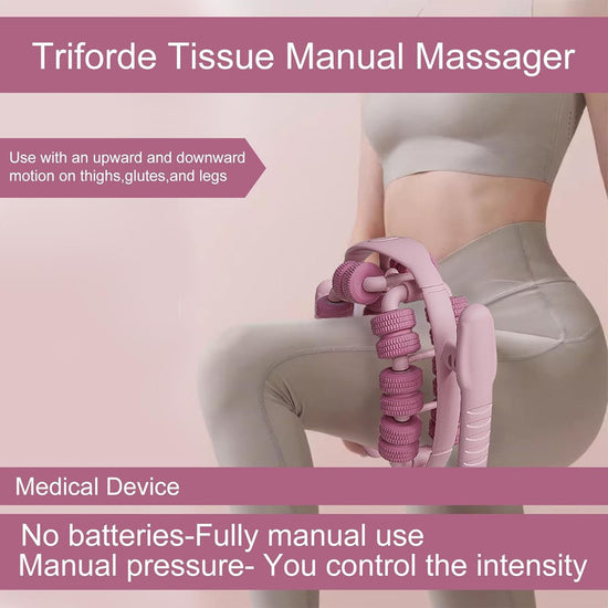 Lymphatic Drainage Massager,Cellulite Massage Roller,Body Sculpting Machine,Thighs Massager, Manual Leg Roller,Relaxing Muscles,360 °28 Wheels Anti Cellulite Roller for Legs (Pink)