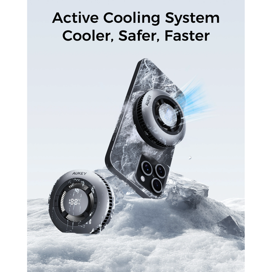 Aukey Magfusion GameFrost Magnetic Wireless Charger with Active Cooling (LC-G10)