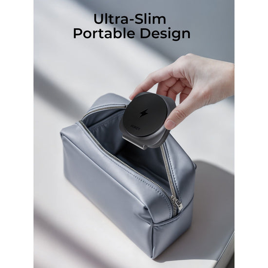 Aukey MagFusion L Qi2 Foldable 2 In 1 Magnetic Wireless Charger (LC-MC211)