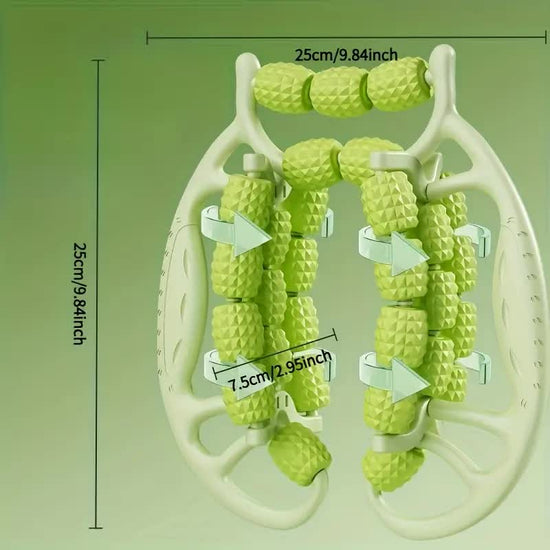 Exercise Fitness Leg Circular Thigh Calf Massage Roller with 12 Wheels for Muscle Stretching And Relaxation.