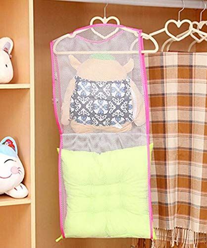 8 Pack Cute Sleeping Pillow Pet Basking Holder Hanging Heavy Duty Space Saver Mesh Bags Shoe Dryer Basket Closet Storage Accessory Organizers Two Layer