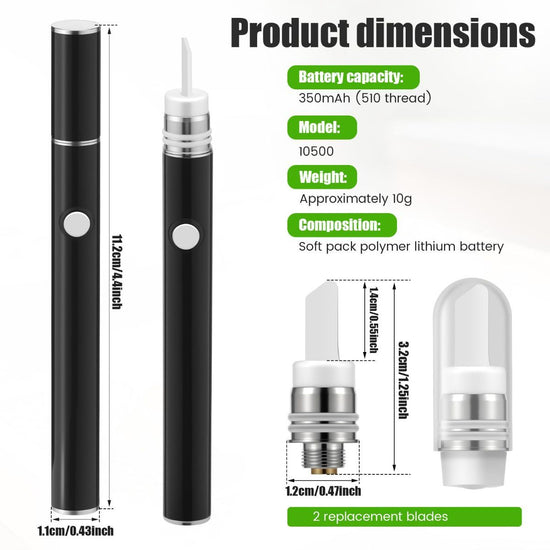 Electric Hot Knife Heat Tool – Portable Ceramic Heated Tip Pen with 2 Extra Blades, Cordless Rechargeable Cutting Tool Kit for Soap, Candle, Honey, and Plastic