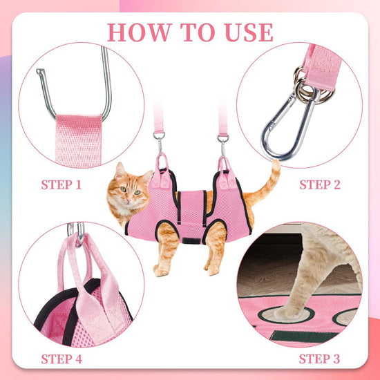 Pet Grooming Hammock Dog Harness Nail Clippers For Dogs And Cat Nail File For Pets Pet (XS)