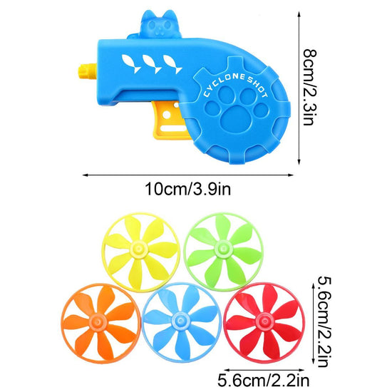 18 Pieces Interactive Cat Fetch Tracking Toys With 5 Colors Flying Propellers for Indoor Pet Kitty Training Chasingļ¼Random color