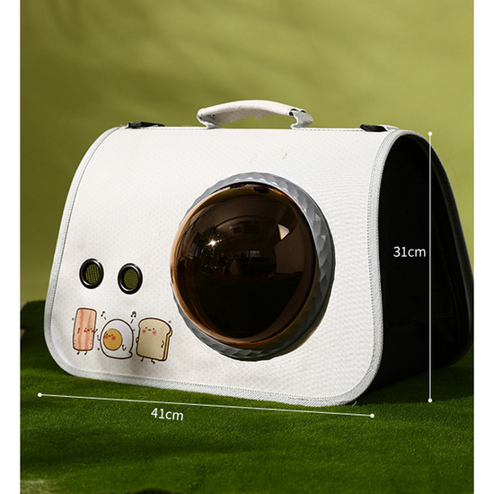 pet products Printed Space Capsule Cat Bag, Large Capacity Crossbody Dog Bag, Universal Pet Bag for All Seasons