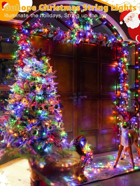 900 LED Colorful USB Fairy String Lights with Remote, 30m Green Wire, IP44 Waterproof 8-Mode Timer for Christmas Bedroom Wreath Decor