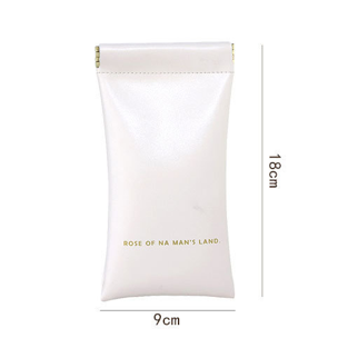 Christmas gift Premium Leather Eyeglass Case with Spring Closure - Multiple Color Options - Refined Craftsmanship(apricot)