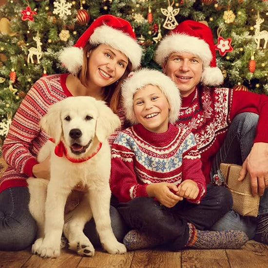 3Pack Christmas Santa Hats for Adults - Extra Thicken Velvet Santa Claus Hats for Women Men Fluffy Plush Xmas Hats Christmas Party Supplies New Year&