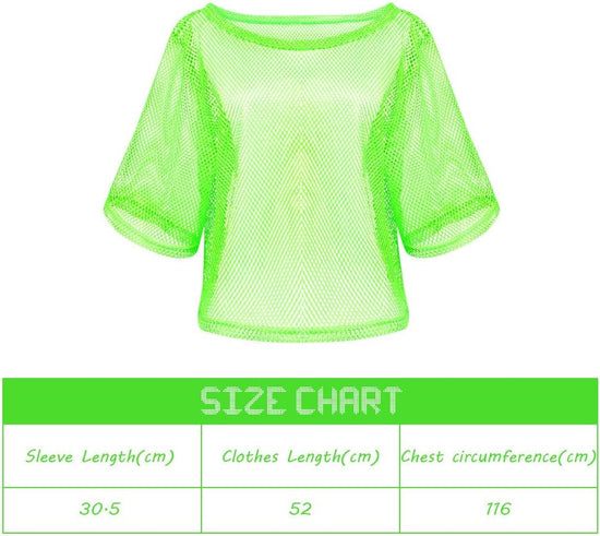 80s Neon Party Clothes Costume Accessories Set, 1980s Retro Theme Party Decoration Outfit for Women Girls B 1PCS
