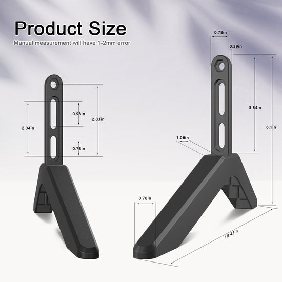 Universal TV Stand with Screws Easy Installation Tabletop Stand for TVs Compatible withSamsung LG TCL Vizio Hisense