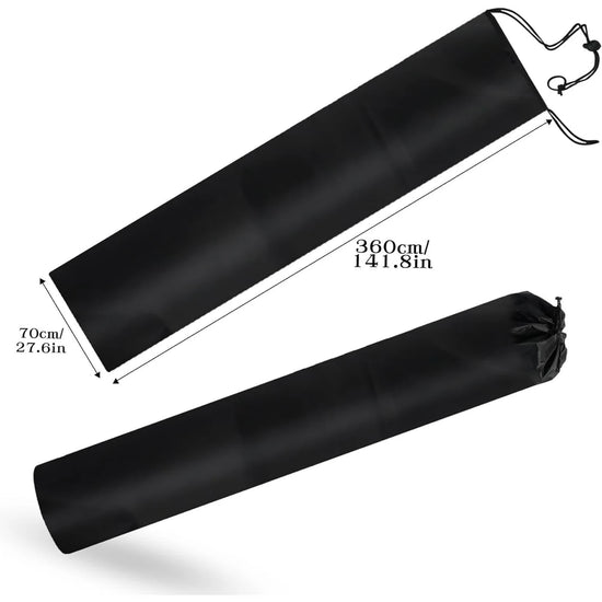 Jumbo Rug Storage Bag with 2 Buckle Straps for Tying, Large Drawstring Carpet Bag for Rugs up to 10×14 Ft, Rug Shipping Bags for Rug Moving Storage(28×142 Inch)