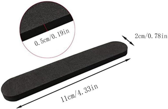 12pcs Hat Size Tape Hat Size Reducer Inserts Liner Foam Reducing Sizing Tape Sizer Self Adhesive for Hats Caps Make Smaller Sweatband Black