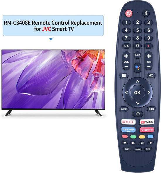 EC32V2HA EC40V2FA Replacement Remote for SANSUI, BLAUPUNKT, Caixun, ARRQW TVs - No Voice Function