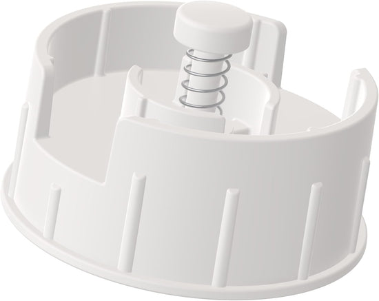 10pcs Narrow Baby Bottle Caps for Dr Brown & Medela Bottles, BPA Free Travel and Storage Baby Bottle Lids Replacement Parts with Sealing Gasket for Ameda Baby Bottles Accessory (White) White White