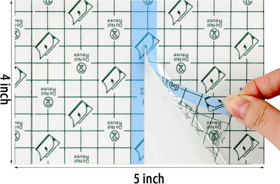 50 Pieces Transparent Clear Adhesive Bandage Stretch Large Waterproof Film Adhesive Bandages Dressing Supplies(4 x 6 Inch) 4x6 Inch (Pack of 50)