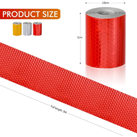 3 ROll Reflective Tape 3M X 50Mm Reflective Stickers Tape Bicycle Spoke Reflector For Vehicles Cars Trailers Bikes