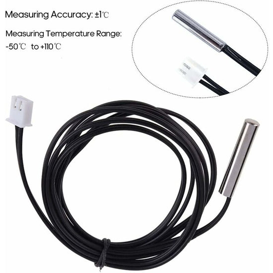 Temperature Sensor 1M High Precision Ntc 10K / B3435 Water Resistant Thermistor Cable Temperature Probe