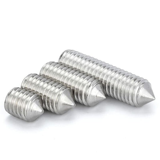 M6 Conical Grub Screws Stainless Steel Hexagon Grub Screws Allen Fasteners Point Screws M6×20Mm,20 pcs