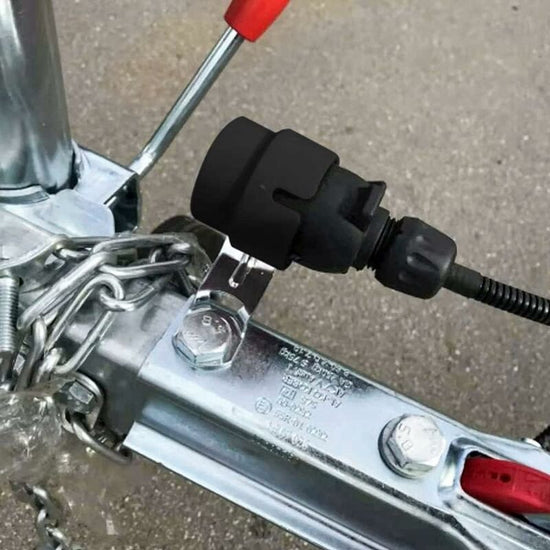 Trailer Plug Holder Trailer Connector Bracket Trailer Plug Adapter 7Pin/13Pin Trailer Plug Holder For Rv Utv Trailer,