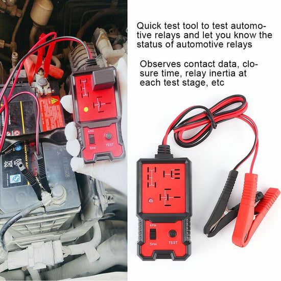 Automotive Relay Tester, 12V Electronic Automotive Relay Tester Auto Car Diagnostic Battery Checker Tool