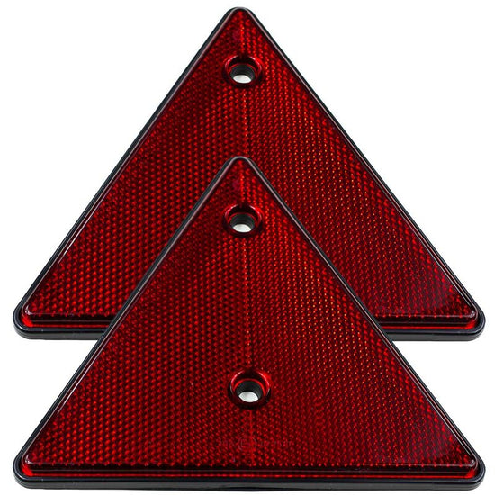 2 pcs Set Screw-On Triangle Trailer Reflectors