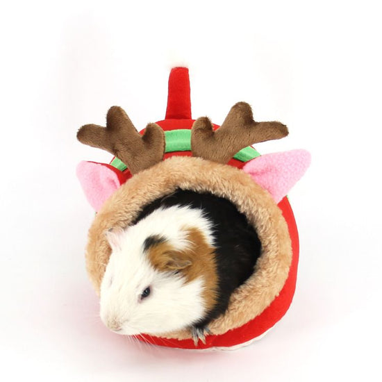 Pet Bed (Plush/PP Cotton) Size: 230mm Color: Green for Rabbits/Guinea Pigs (1pc)