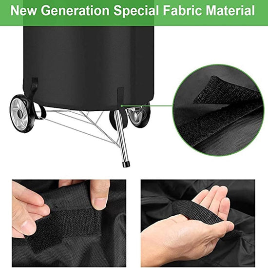 BBQ Cover - Barbecue Protective Cover - 70x70 cm - Round BBQ Cover - Waterproof - Universal Barbecue Cover - Outdoor Grill Cover - Round Barbecue - Waterproof UV Cover - Barbecue Cover - Oxford - Waterproof - Weatherproof - Cover