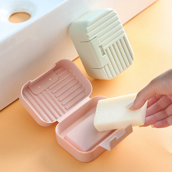 Soap Dish - Soap Holders - Soap Box - Portable Bar Soap Case - Soap Box Travel - Bathroom Accessories - PP - 11*7.5*5cm - green
